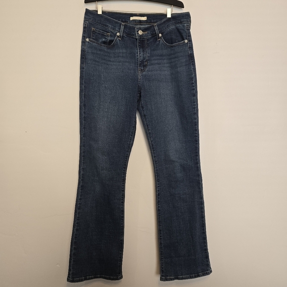 Levis Women's Classic Bootcut Blue Jeans 8 Medium Wash Stretch - Picture 1 of 8